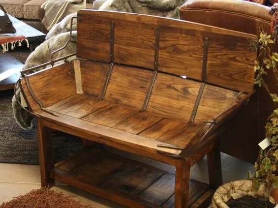 Buckboard Bench And Full Back