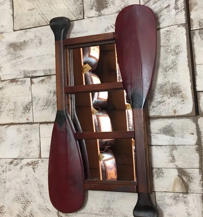 Canoe Paddle Three Panels Mirror